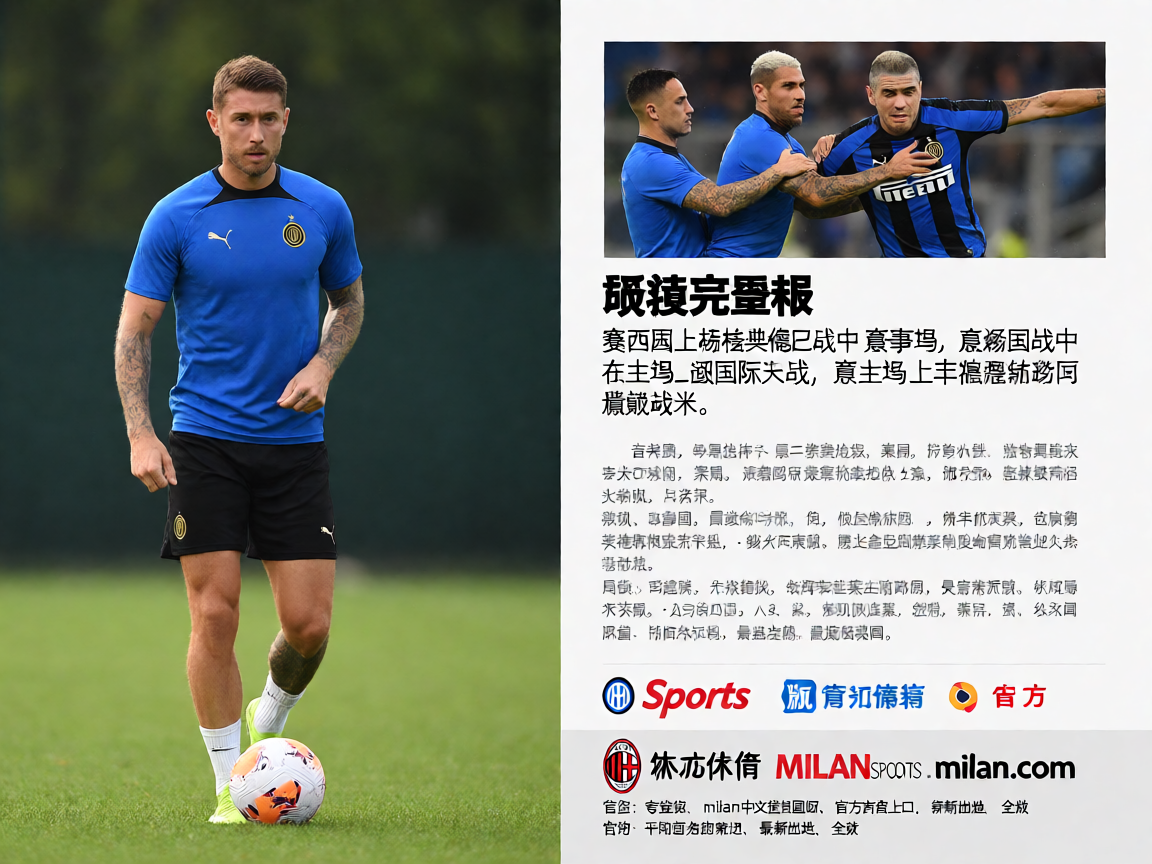 AC米兰球队训练场景，球员备战意甲联赛